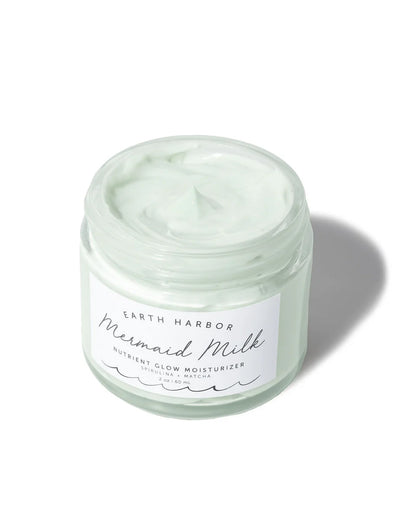 Earth Harbor Mermaid Milk: Superfood Moisturizer, Matcha + Spirulina
